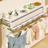 Metal Radiator Shelf with Drying Rack, No Drilling, Black, 58 cm view 4