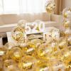 Vyqrx 50 g Metallic Gold Glitter Confetti, 1.5 cm Round Table Scatter Decoration view 3