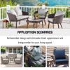 Outdoor Waterproof Cushion Set for Garden Furniture, Sofas, Chairs & Cars, 48 × 48 × 12 cm & 48 × 50 cm view 2