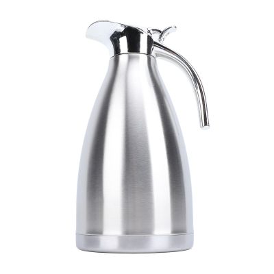 HUSHUI Stainless Steel Coffee Carafe, Double-Wall Vacuum-Insulated Coffee Server with Duckbill Spout, for Hot Tea, Water & Milk, Leakproof Lid, Ergonomic Handle (1. Vinegar)