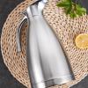 HUSHUI Stainless Steel Coffee Carafe, Double-Wall Vacuum-Insulated Coffee Server with Duckbill Spout, for Hot Tea, Water & Milk, Leakproof Lid, Ergonomic Handle (1. Vinegar) view 3