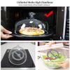 Borosilicate Glass Microwave Cover with Tray, 1 Set, Transparent Acrylic Cake Dome view 2