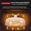 Borosilicate Glass Microwave Cover with Tray, 1 Set, Transparent Acrylic Cake Dome view 3