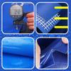 PVC Tarp 520 g/m², 1 x 27 m, Waterproof Truck Cover, Blue view 3