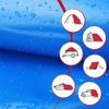 PVC Tarp 520 g/m², 1 x 27 m, Waterproof Truck Cover, Blue view 4