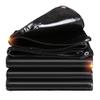 PVC Tarpaulin 520 g/m², 1 x 11 m, Waterproof Truck Tarp with Eyelets, Black view 1
