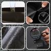PVC Tarpaulin 520 g/m², 1 x 11 m, Waterproof Truck Tarp with Eyelets, Black view 3
