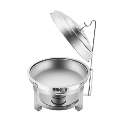 7.5-Liter Round Stainless Steel Chafing Dish