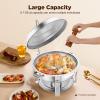 7.5-Liter Round Stainless Steel Chafing Dish view 2