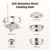 7.5-Liter Round Stainless Steel Chafing Dish view 3