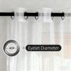 WUXXIANG Sheer Curtain 70 x 182 cm, White view 4