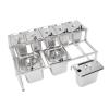 Stainless Steel Pizza Topping Station, 0.7 mm, 1.6–2.2 L Containers view 1