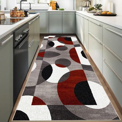 YUEAENK Hallway Runner Rug 80 x 400 cm, Washable Non-Slip Kitchen Runner