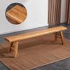 Generic Solid Wood Bench, Narrow Vintage-Style Farmhouse Bench view 1
