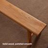 Generic Solid Wood Bench, Narrow Vintage-Style Farmhouse Bench view 3
