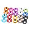 HEXHUASR 10–50 Pieces/Pack Aluminum Countersunk Washers M2–M8, Colorful Anodized, Silver M6 50-Piece Set view 2