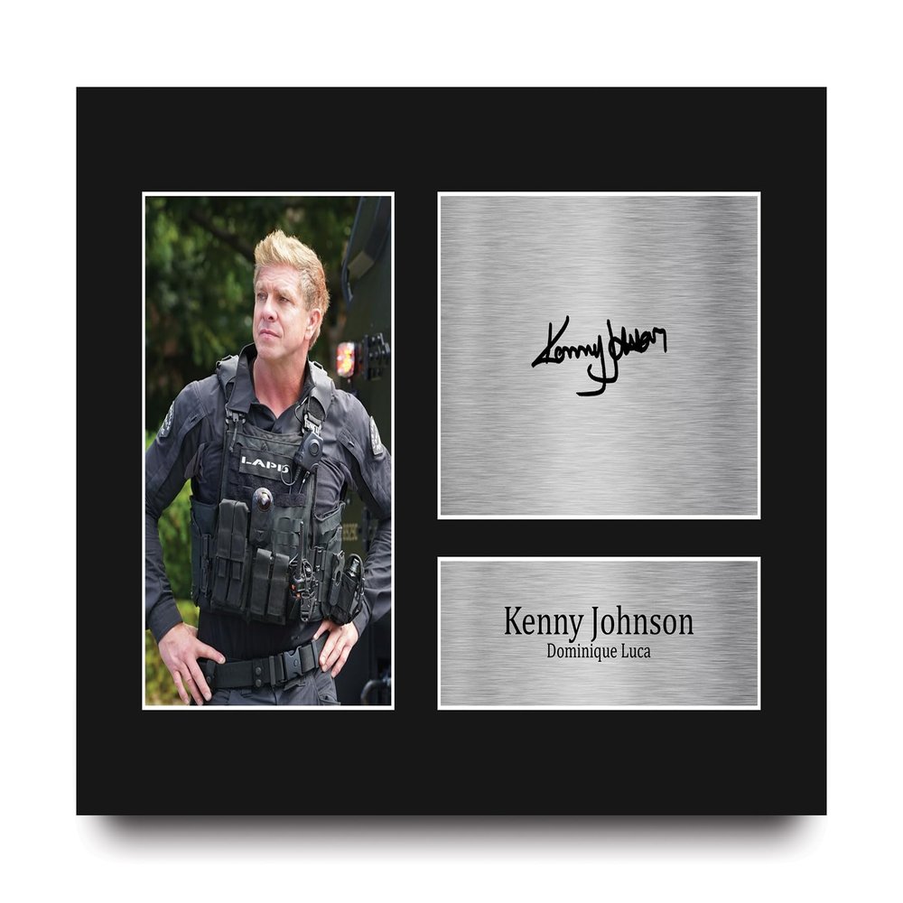 HWC Trading Kenny Johnson Dominique Luca S.W.A.T. Gifts Printed Signed Autograph Photo for TV Show Fans - A4