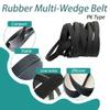 1-Piece 11PK780 Poly-V Belt, 780 mm Circumference, Fiberglass-Reinforced view 2