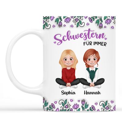 Personalized Mug for Sisters and Best Friends Forever, Model #2