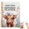 2026–2028 Planner, Daily Notepad with 50 Pages and Spiral Binding view 1