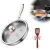 Titanium Hammered Frying Pan with Lid, 26 cm view 1