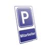 PRINTIMA 4-Pack Employee Parking Signs, 32 x 21 cm, Durable PVC with Mounting Kit view 1