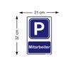 PRINTIMA 4-Pack Employee Parking Signs, 32 x 21 cm, Durable PVC with Mounting Kit view 3