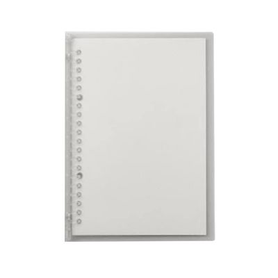 Refillable Notebook with Loose-Leaf Pages, Flexible PP Binder Cover, 30 Lined Sheets