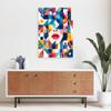 Feeby Bauhaus Geometric Abstract Canvas Wall Art, 60 x 90 cm view 2