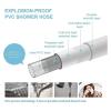 1-Pc. Smooth Flexible Shower Hose, Silver-Black, G1/2 Universal, White, 200 cm view 4