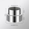 Stainless Steel Chimney Pipe Reducer, 8 cm to 10 cm view 2