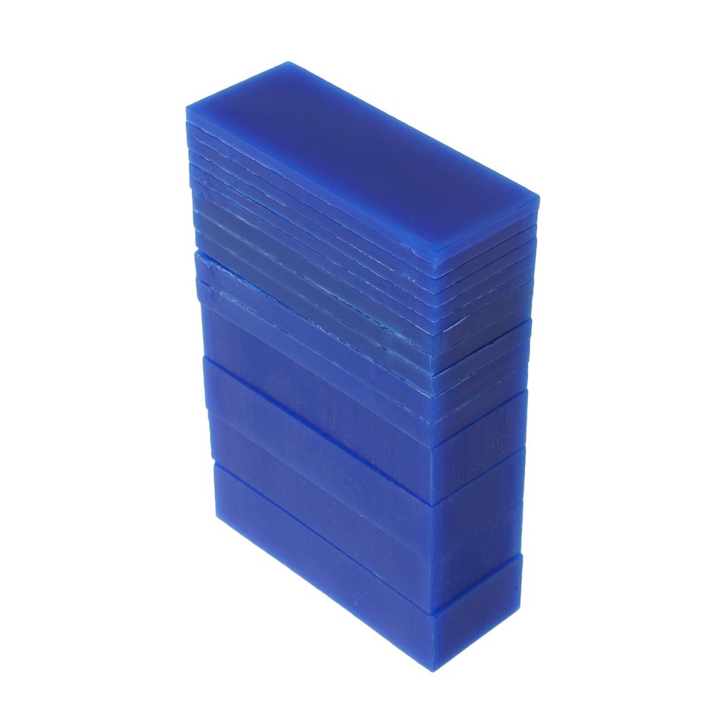 YOSADIER 15-Piece Jewelry Wax Set, Blue Carving Wax Plates for Precise Engraving and Modeling