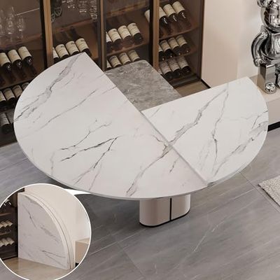 Large Foldable Round Table Extension, 120–200 cm