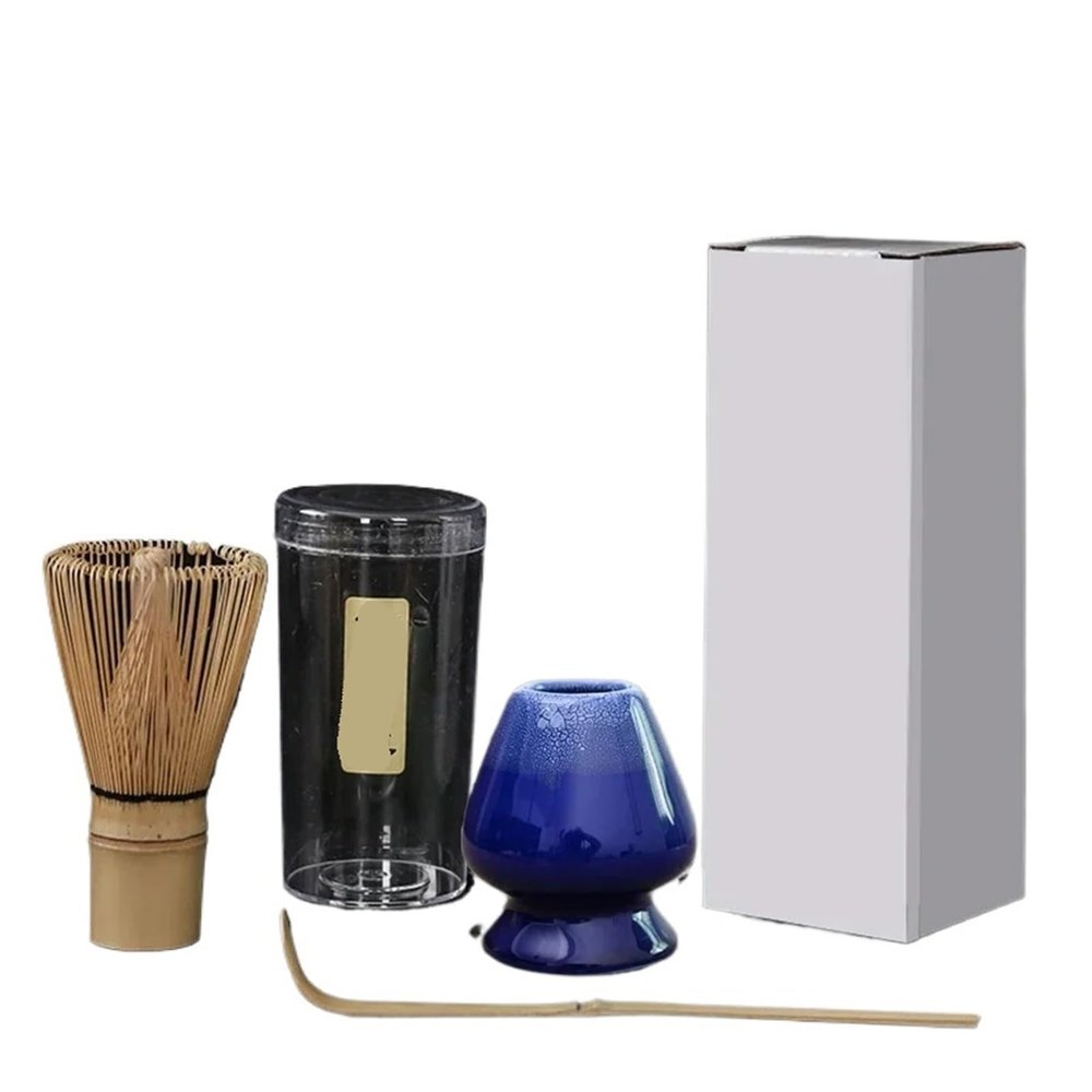 3-Piece Matcha Tea Set, Kiln to Blue