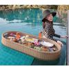 ANXYYDS Floating Serving Tray Table and Bar for Pools, Spas, and Parties, Beige view 2