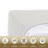 TRAUMSCHLAF Premium Interlock Jersey Fitted Sheet, 100% Cotton, Fits Mattresses up to 30 cm, 90x200–100x200 cm, Apple Green view 3