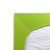 TRAUMSCHLAF Premium Interlock Jersey Fitted Sheet, 100% Cotton, Fits Mattresses up to 30 cm, 90x200–100x200 cm, Apple Green view 4