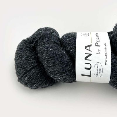 Luna by Permin 100% Recycled Virgin Wool (Mulesing-Free & OEKO-TEX), 01 Anthracite Gray