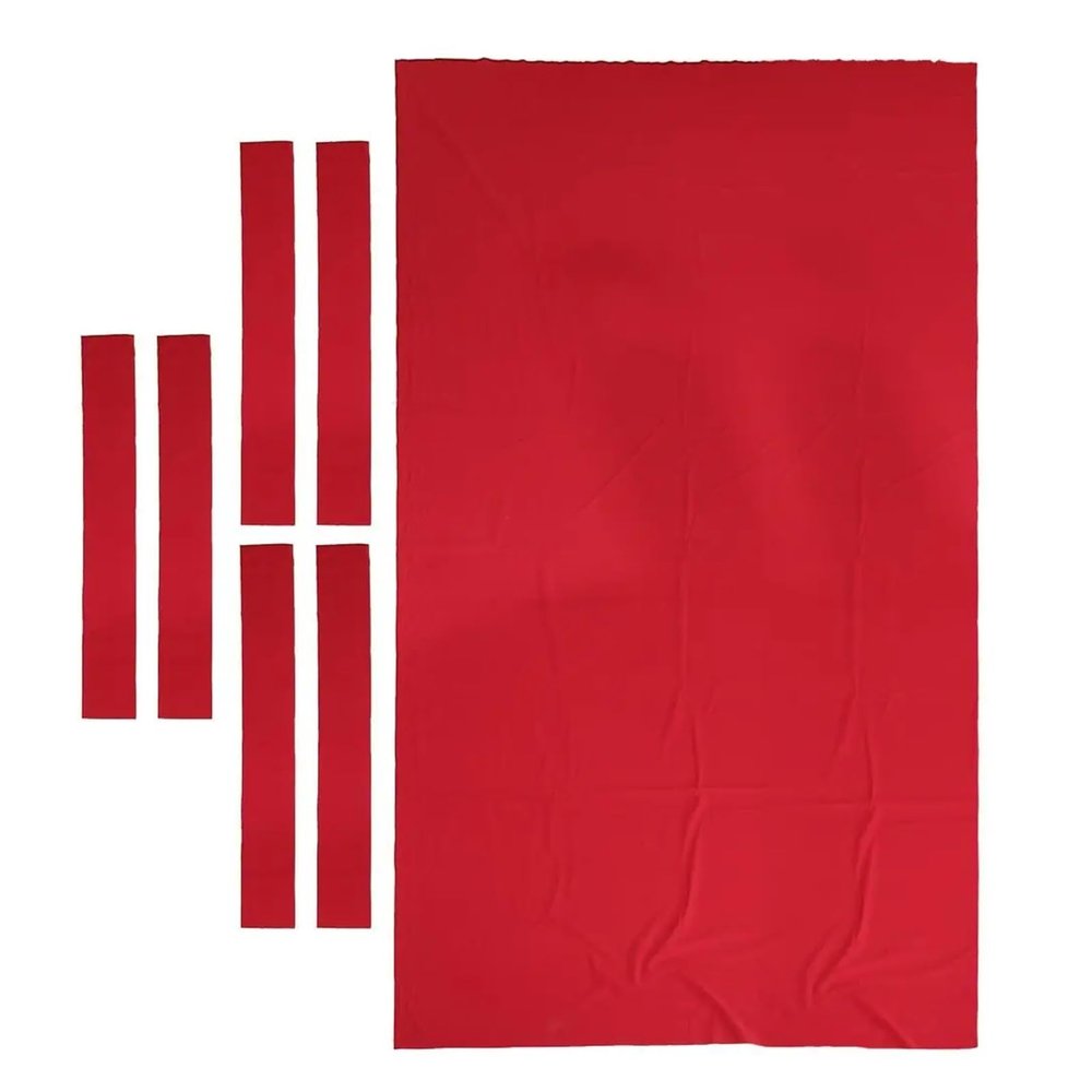 Billiard Cloth Replacement, 9-Inch Pool Table Felt, Easy to Install, Red