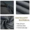 QINLIQIN Blackout Curtain, Pencil Pleat, 118 x 151 cm, Dark Gray view 3
