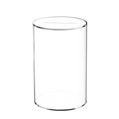 Transparent Round Acrylic Money Box for Children