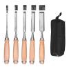 Wood Carving Chisel Set with Chrome-Vanadium Steel Blades view 1