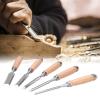 Wood Carving Chisel Set with Chrome-Vanadium Steel Blades view 2
