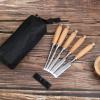 Wood Carving Chisel Set with Chrome-Vanadium Steel Blades view 4