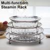 Round Stainless Steel Steamer Rack with 3 Legs, 22 cm view 2