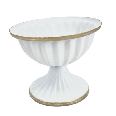 drburpily Elegant French Urn Planter Vase, White, L