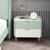 Nightstand with Two Drawers and Tapered Legs, Space-Saving Design, 30 x 40 x 48 cm, Style 15 view 1