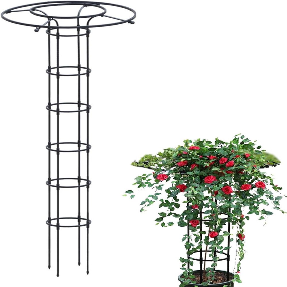 Trellis for Climbing Plants, Extendable Plastic and Rust-Resistant Metal, 210 cm