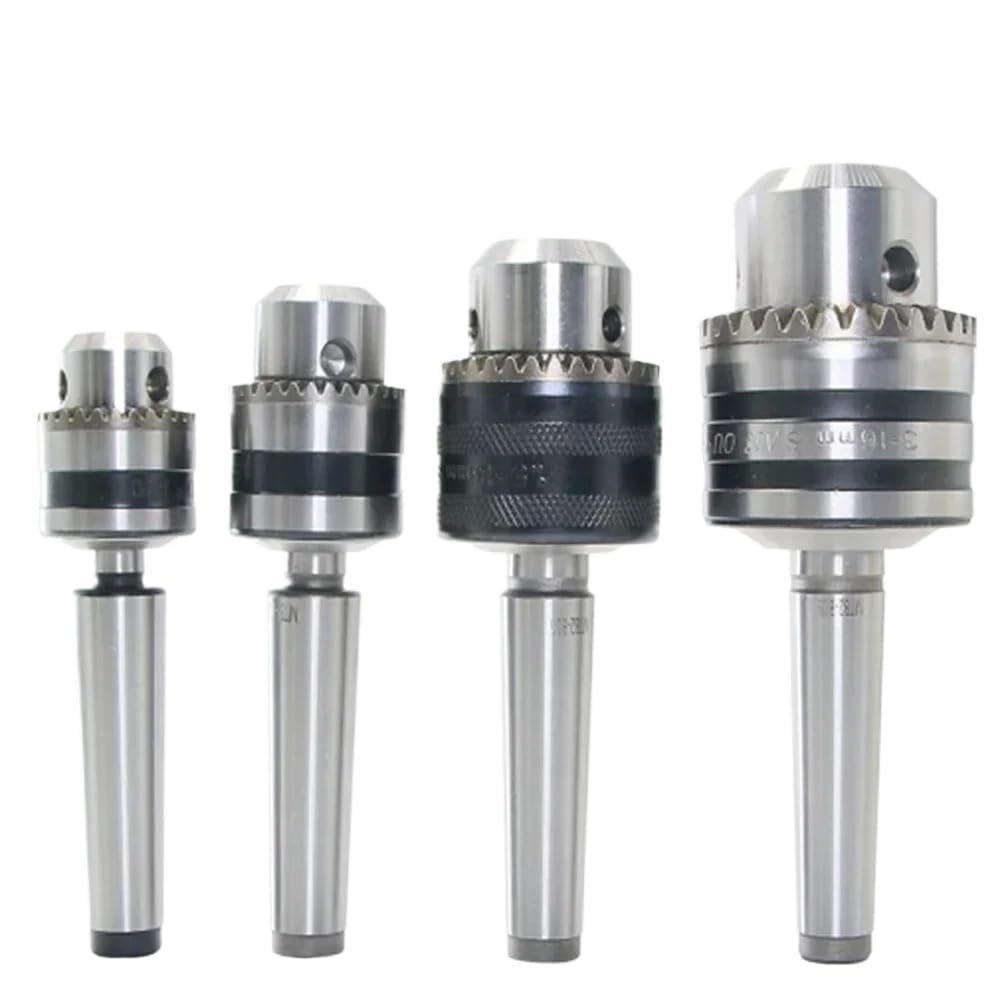 1-Pc. Morse Taper Drill Chuck Arbor for MT1, MT2, MT3, MT4, B10, B12, B16, B18 and B22 CNC Lathes and Drilling Machines (MTA4-B12, 1.5–10 mm)