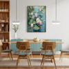 GDJSMIN Lotus Leaves and Water Lilies on a Pond Canvas Wall Art, Impressionist Style, Blue-Green, 40 x 50 cm view 2
